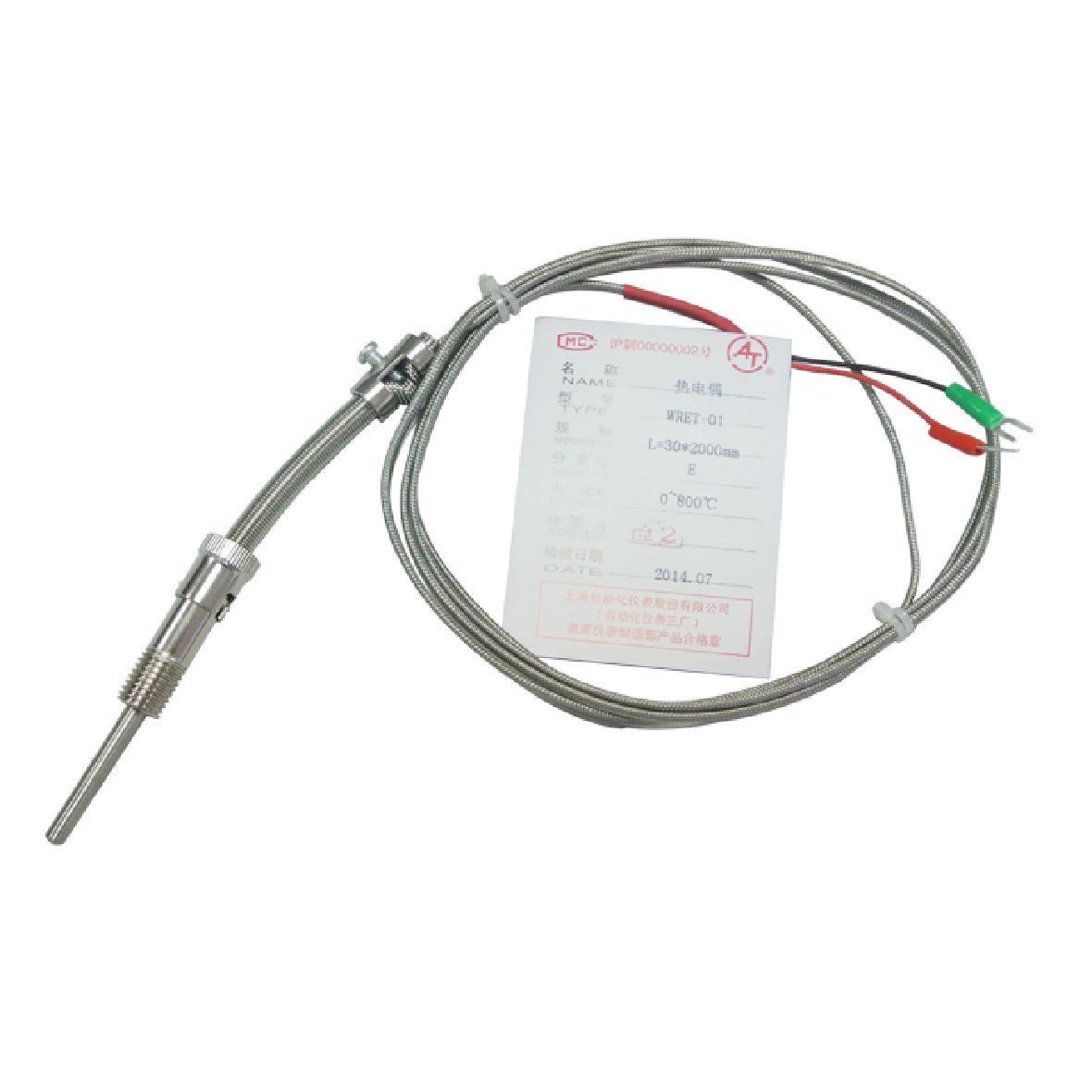 WRET-01压簧固定式热电偶